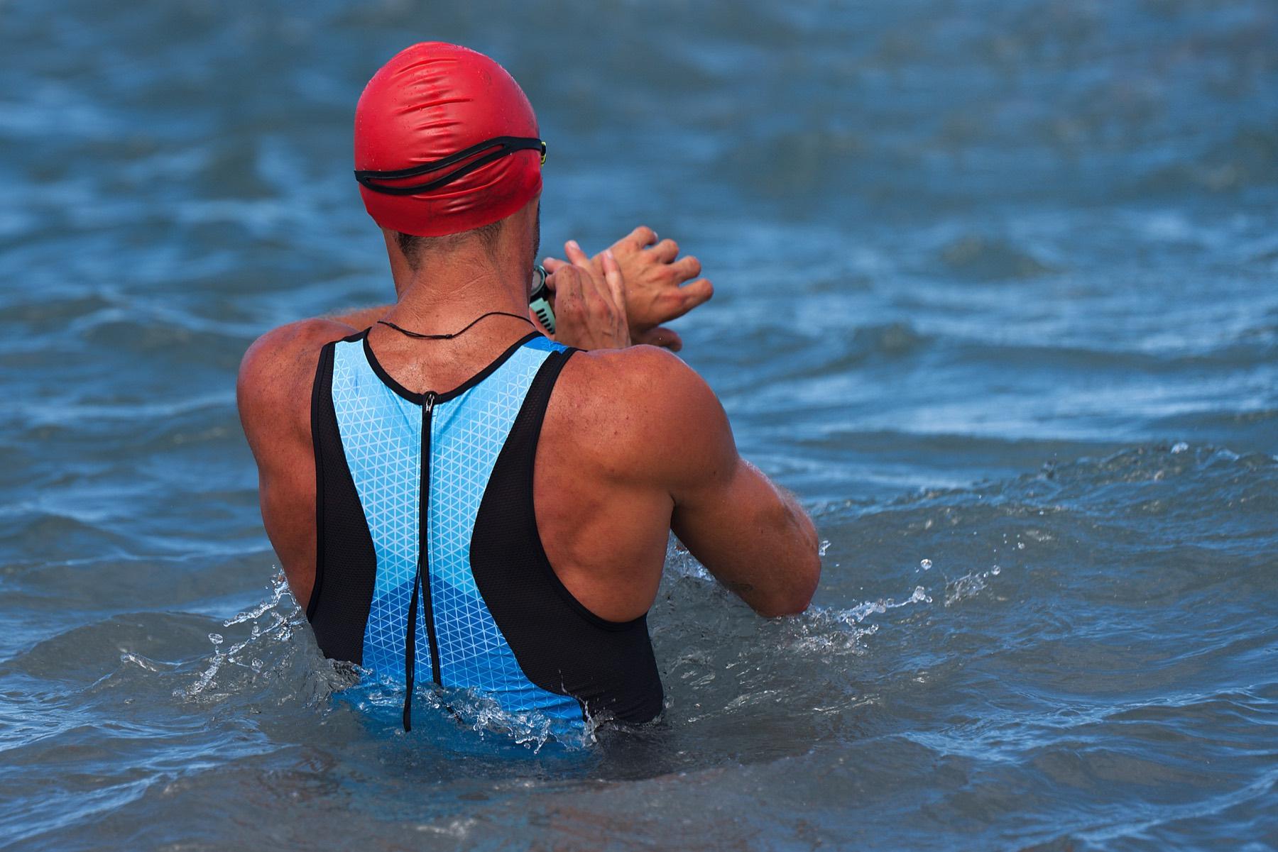 Swimmer refining breaststroke timing