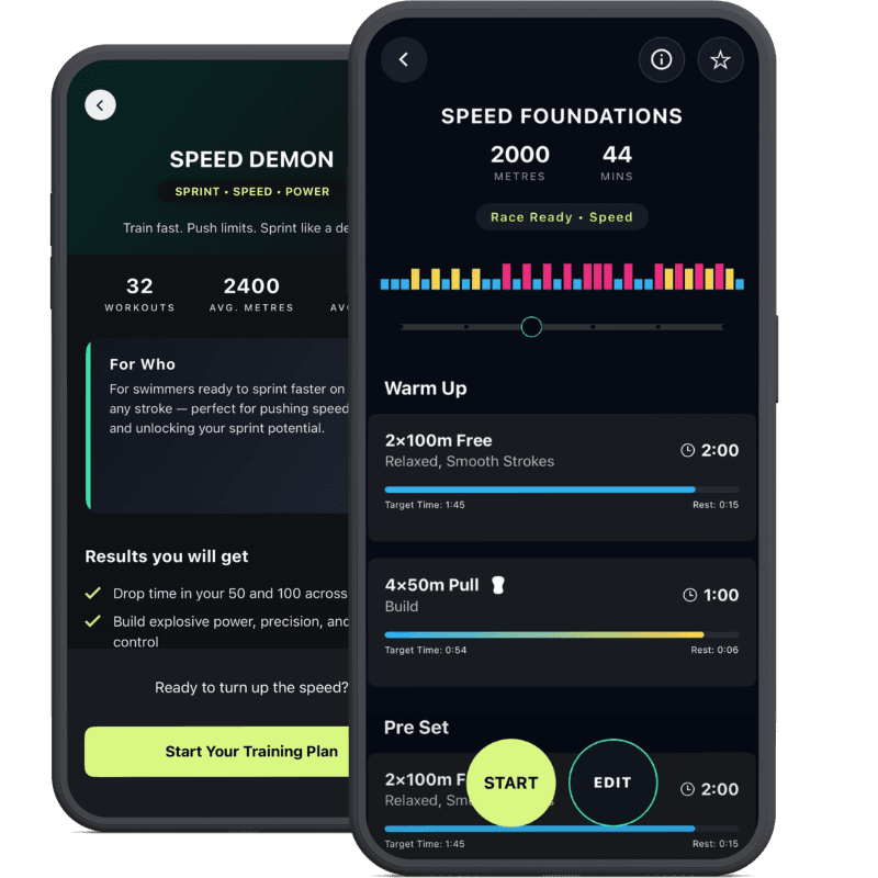 Speed Demon swimming training plan